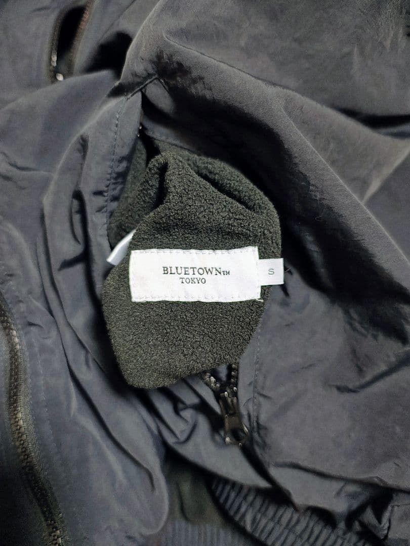 BONBON STORE リバーシブルフリースジャケット B5127 ブラック