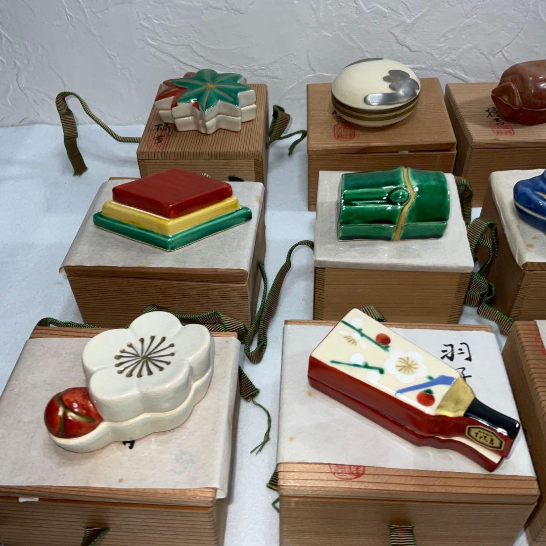 平安橘吉　香合　茶道具12月分　まとめ売り