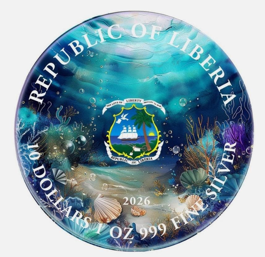 WHISPERS OF THE DEEP マーメイド 1oz 純銀貨