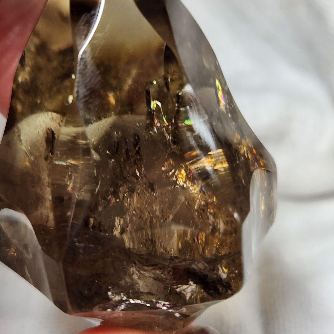 激レア！【新品】ゼウスクオーツ ★ スモーキーシトリン ★ 天然アイリス沢山