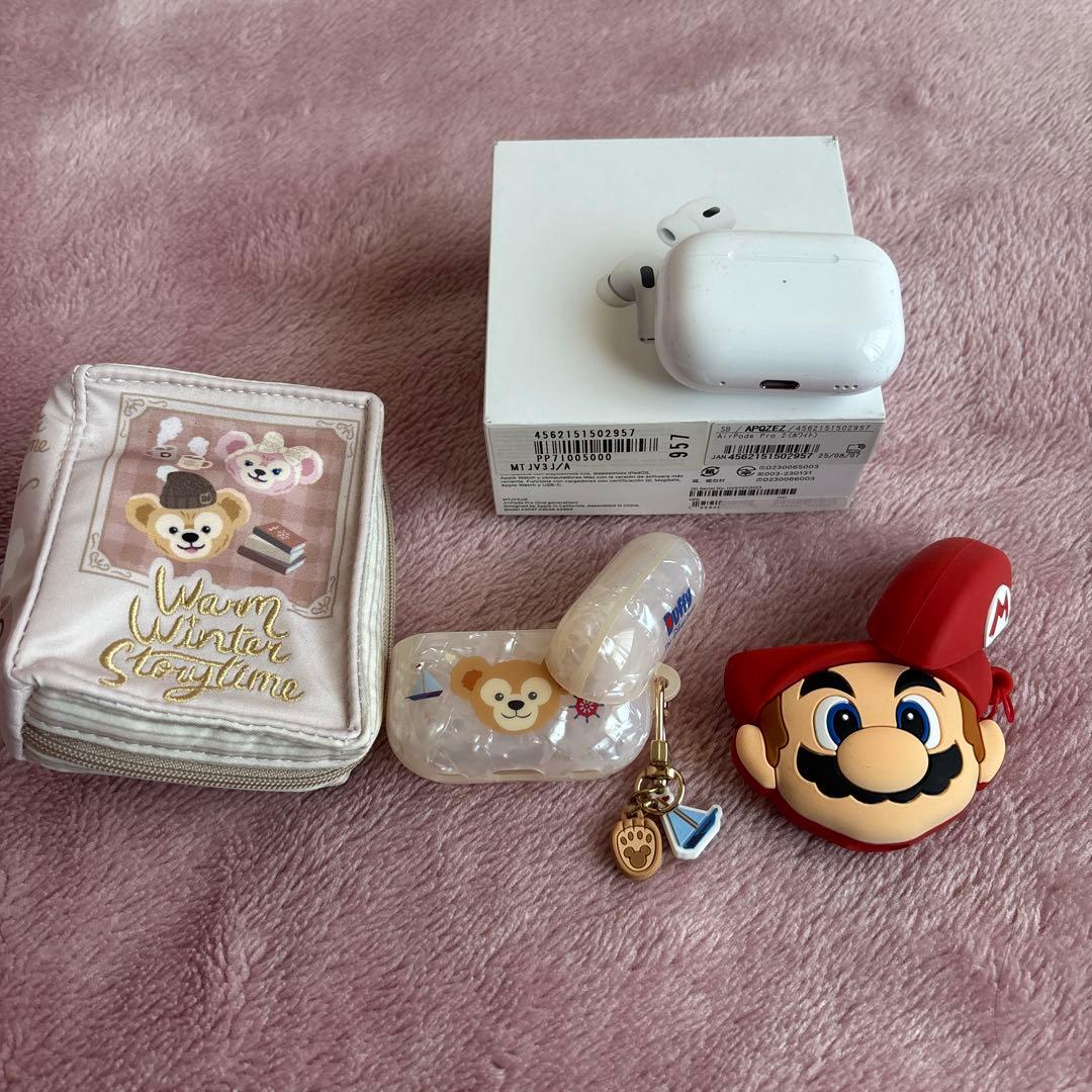 Apple AirPods Pro 2ケースカバー2個付き