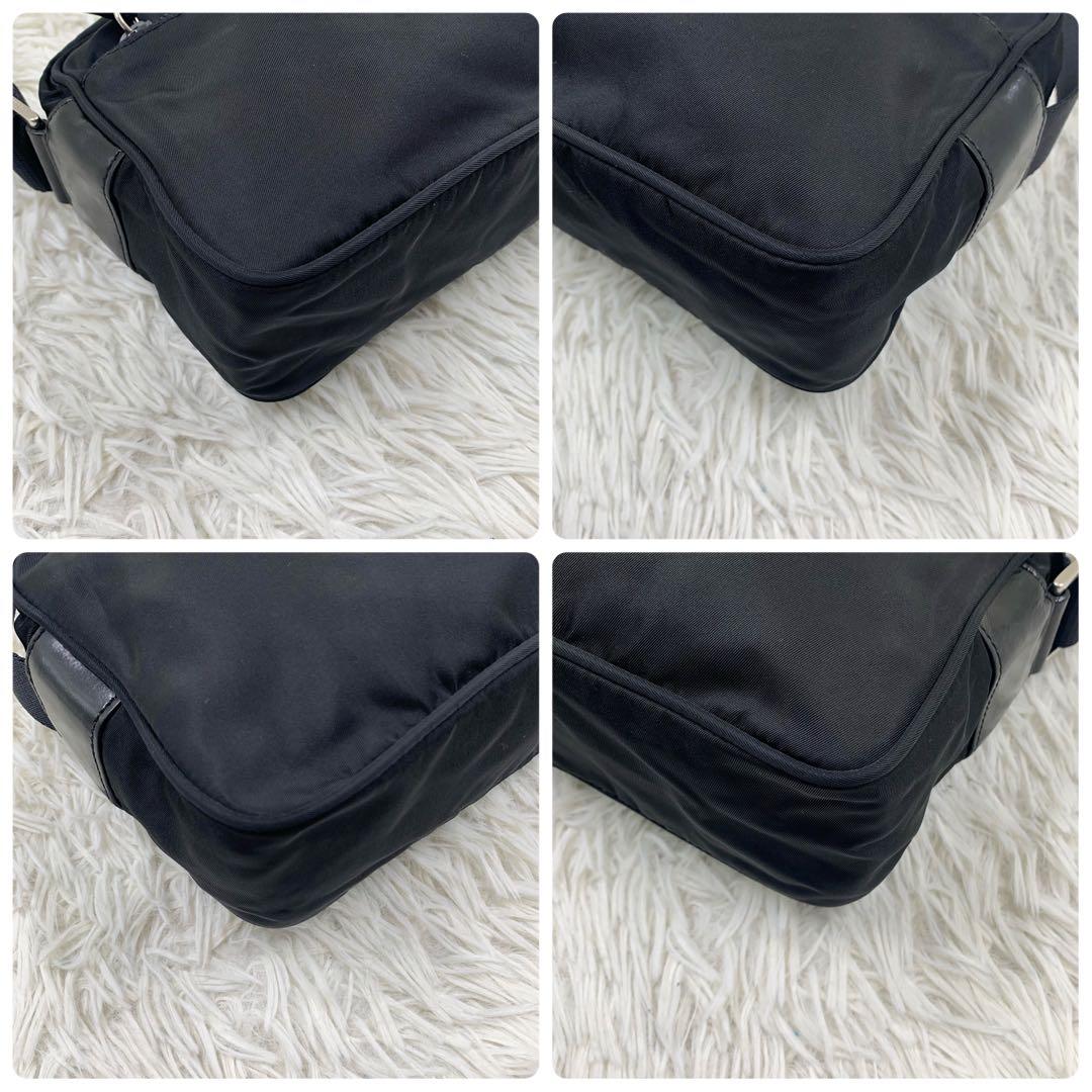 【✨極美品✨】プラダ カメラバッグ 三角ロゴ ナイロン レザー ブラック