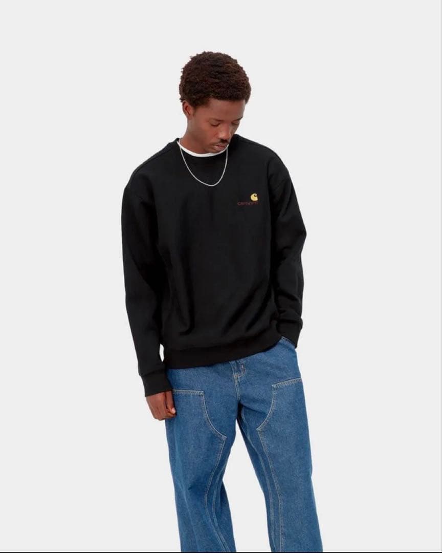 Carhartt ブラック スウェット トレーナー 正規品 数回着用の美品です！