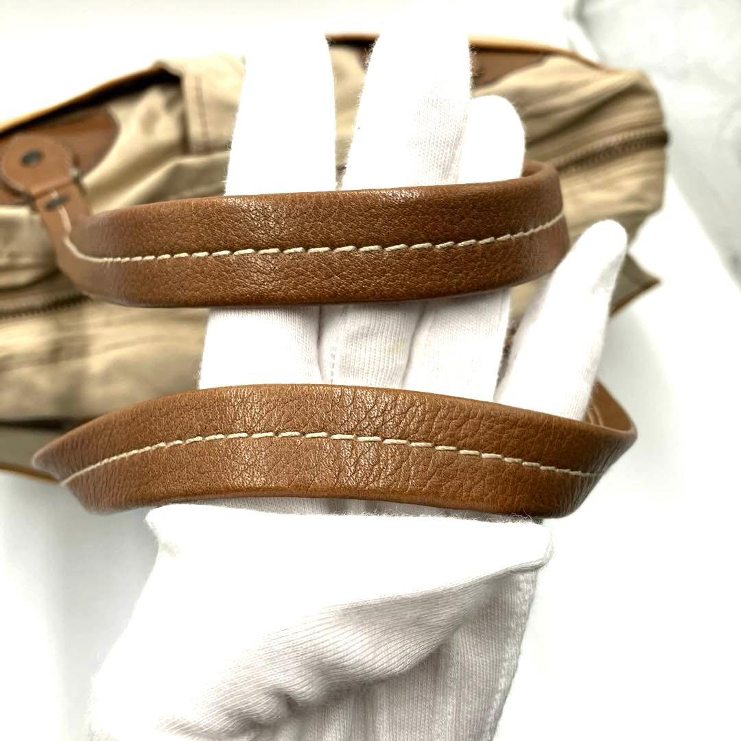 ミュウミュウ ヴィンテージ ボストン型 トートバッグ ショルダーバッグ ベージュ