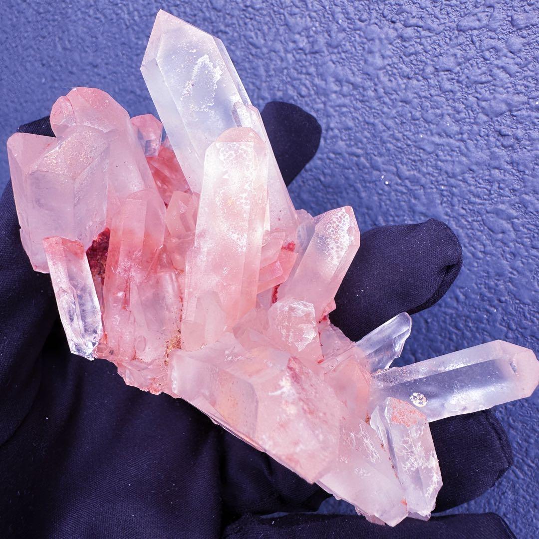 爆レア❗️浄化❗️超綺麗♡超強いパワー ピンク ヒマラヤ クラスター天然石A1423