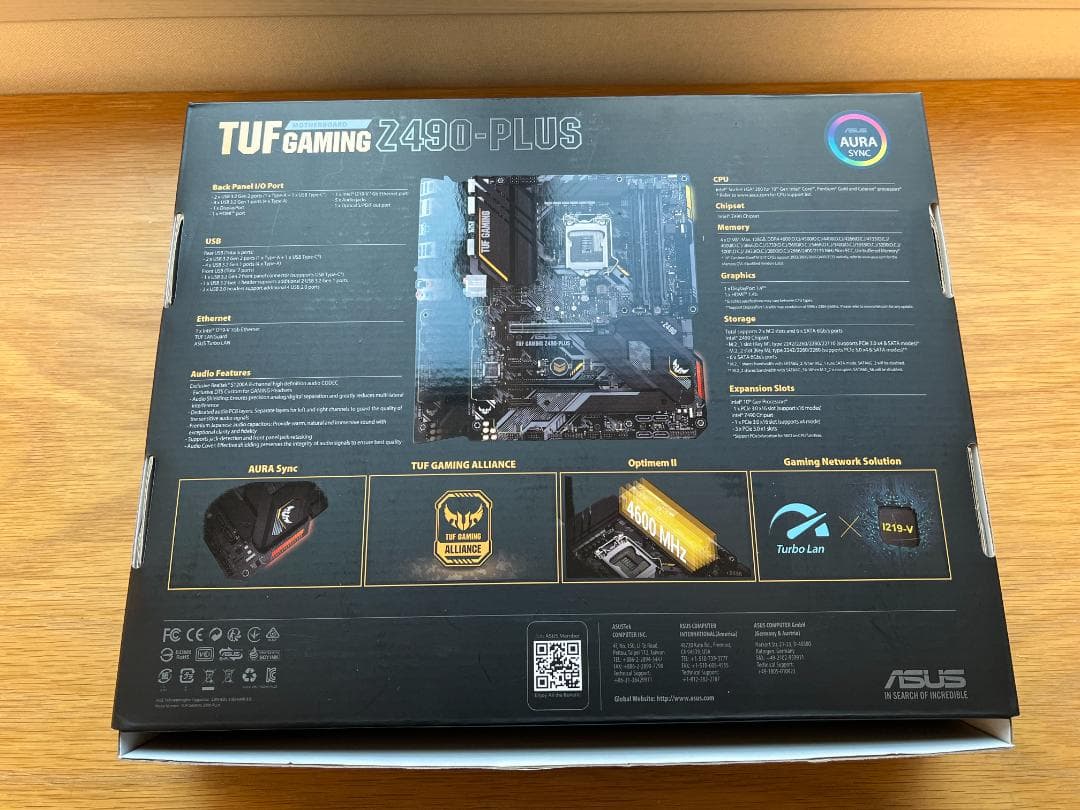 ASUS TUF GAMING Z490-PLUS マザーボード