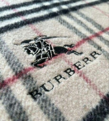 ♥ BURBERRY　毛布　140×200　バーバリー　ウール　タオルケット