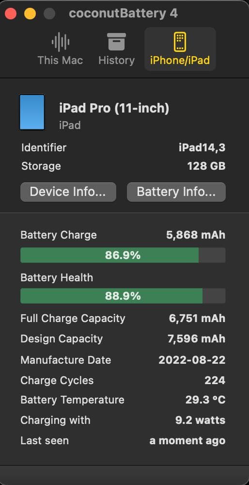 iPad Pro 11 第4世代 Wi-Fi 128GB 中古極美品 付属品完備