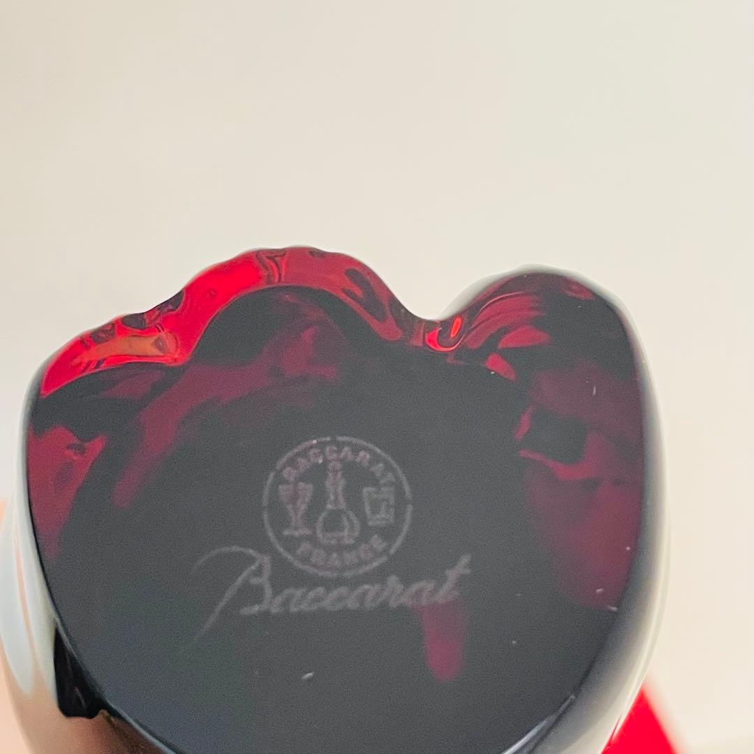 Baccarat（バカラ）まねき猫 レッド 約10.5cm
