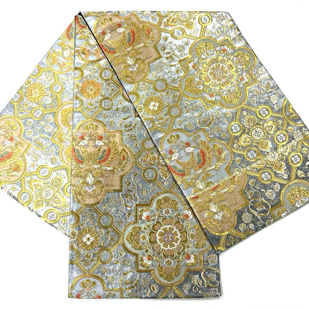 専用帯5132 ●となみ織物謹製 となみ帯 加賀百万石の世界 高級 正絹六通袋帯