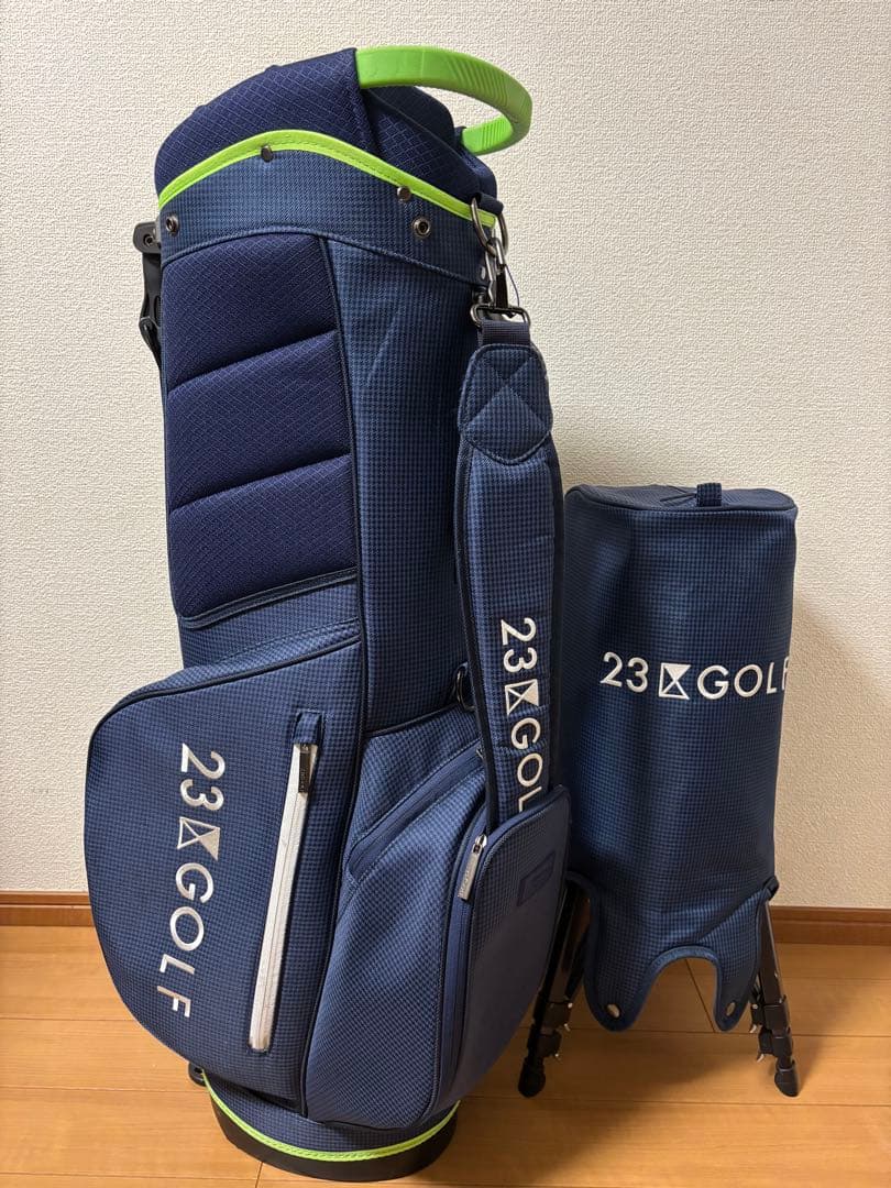 23区GOLF スタンド式 軽量キャディバッグ ネイビー