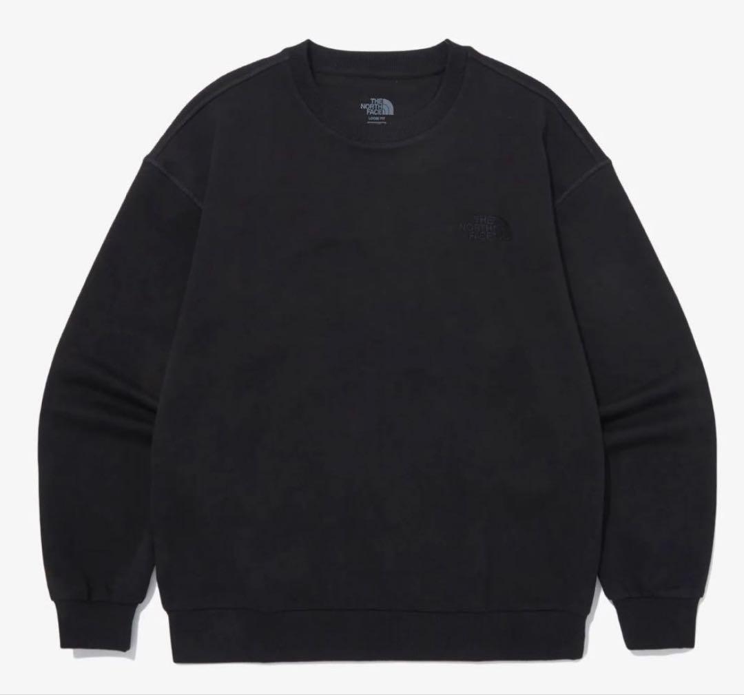 新品 NORTH FACE ルーズフィット スウェット L刺繍ロゴ MK594A