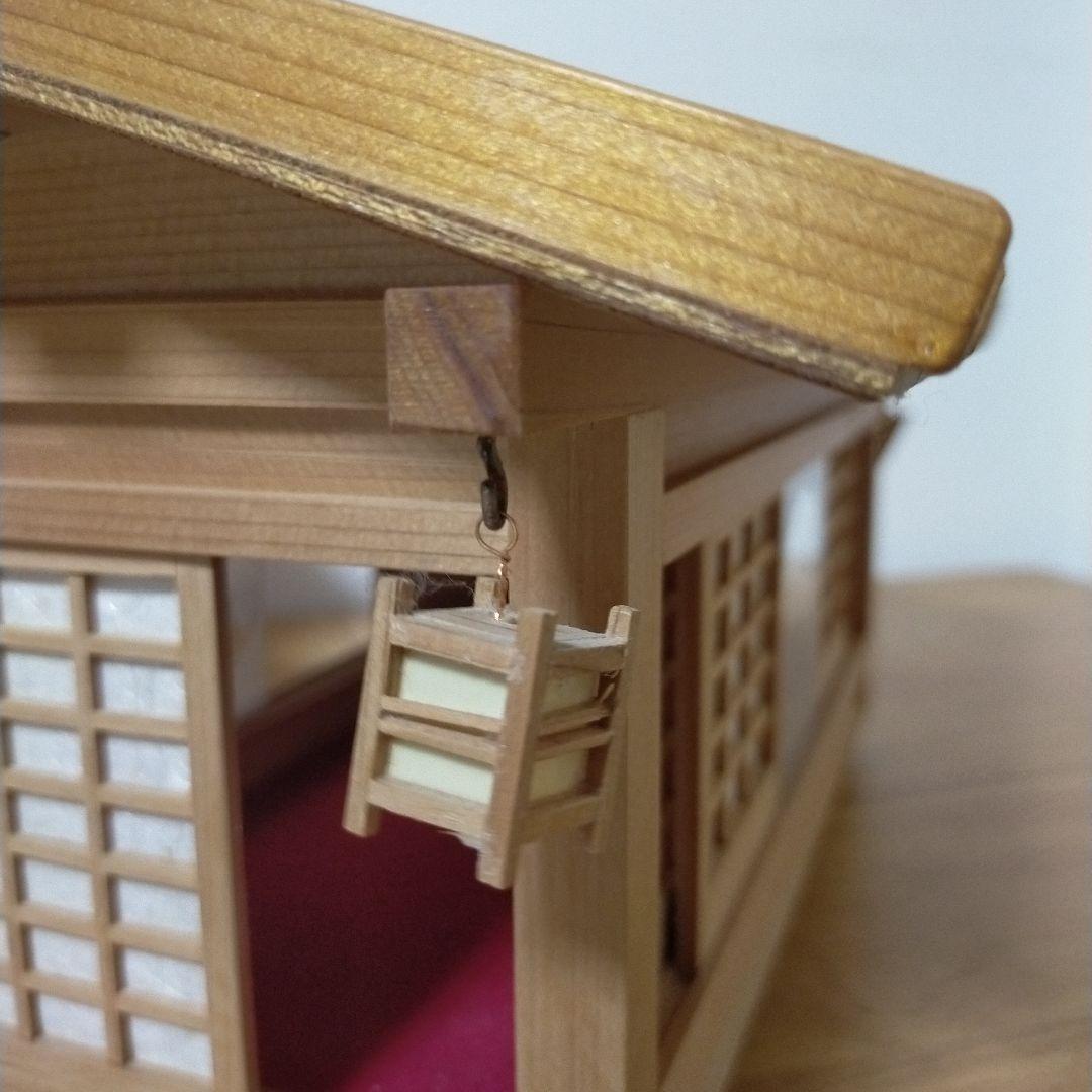 【美品】屋形船　木工職人　手仕事　木工細工　舟盛り