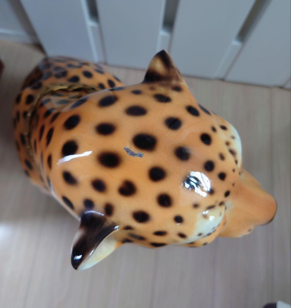 イタリア製　チーターの置き物　高さ約65cm　インテリア　オブジェ