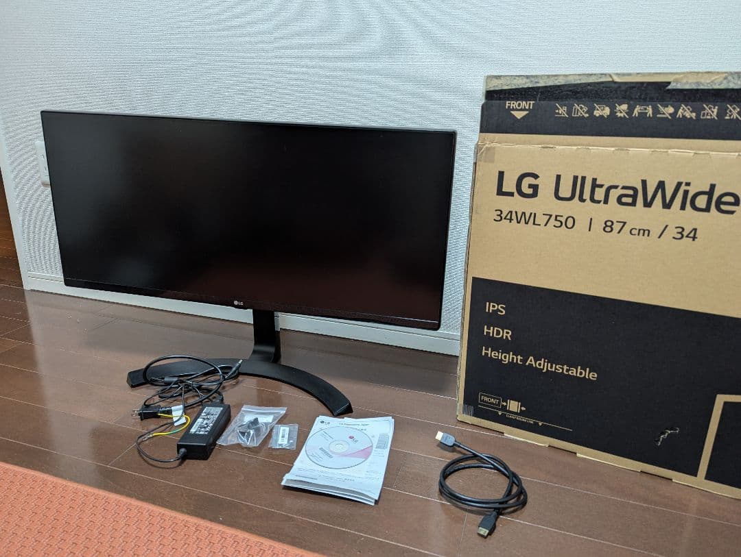 LG 34インチ ウルトラワイドモニター 本体