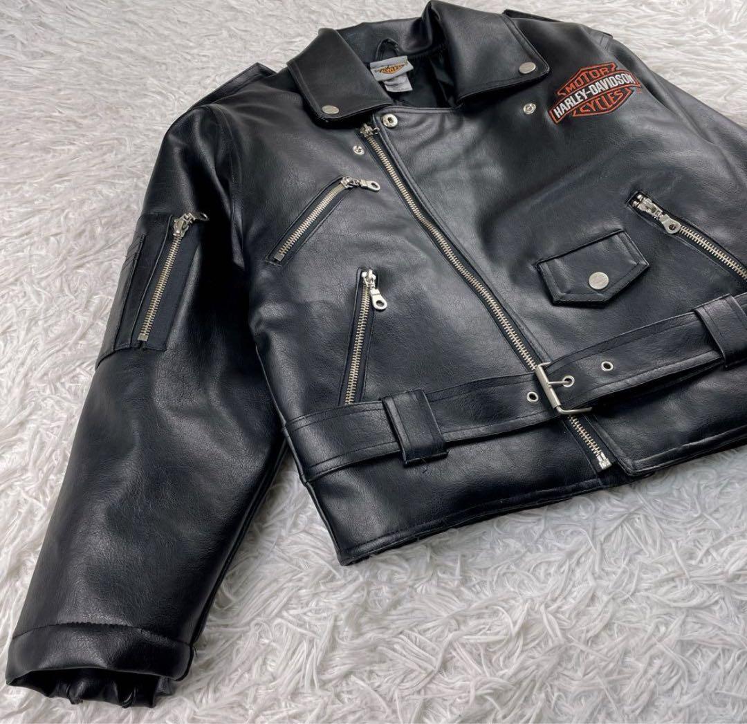 ハーレーダビットソン レザー　ジャケット ダブル キルティング