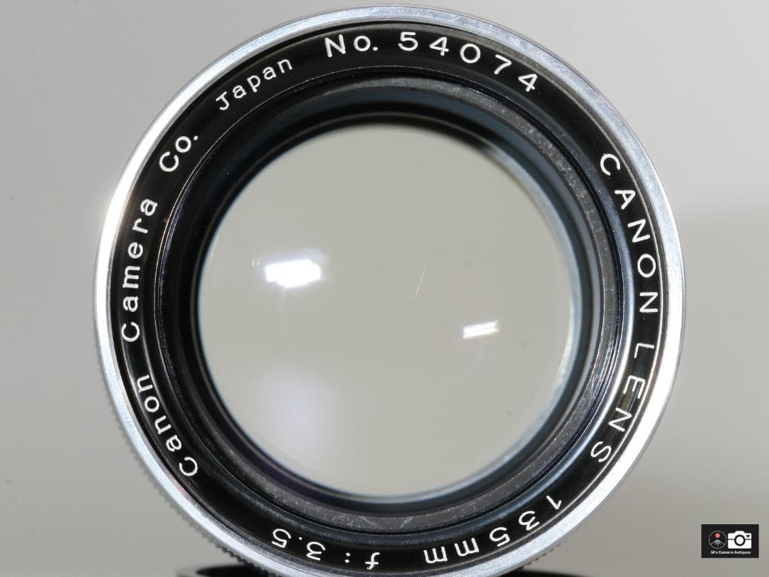 美品Canon 135mm F/3.5 ライカL39レンズ、ケース付整備済