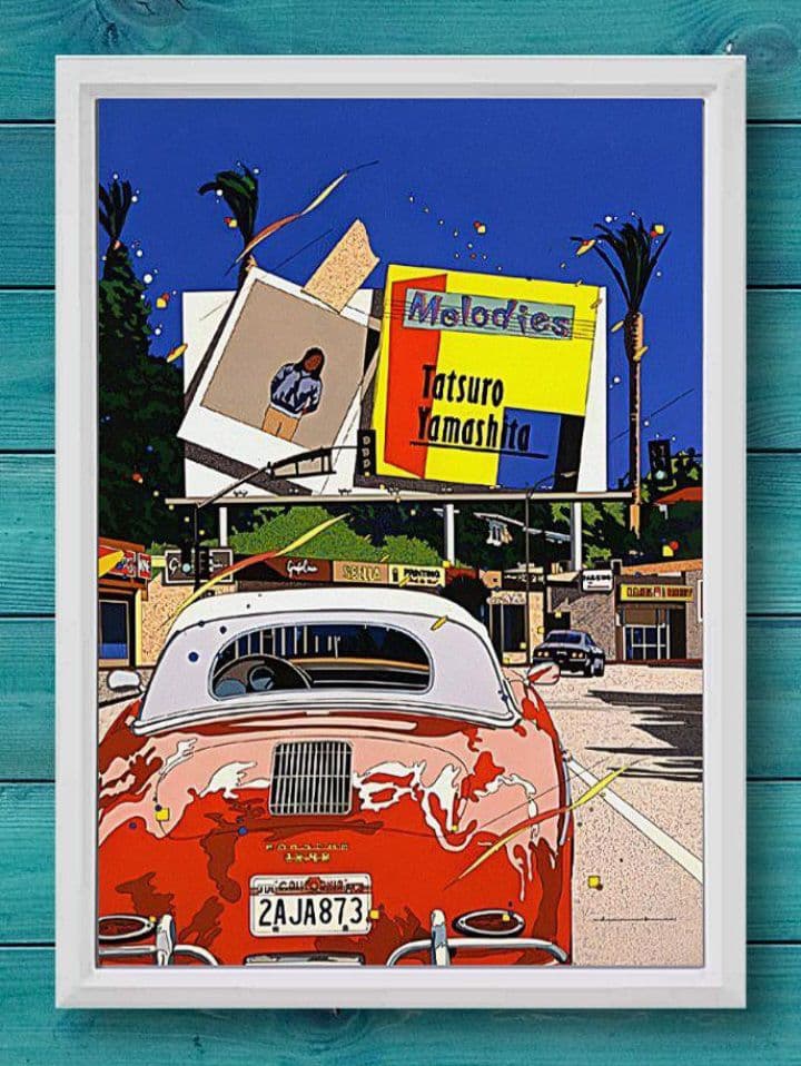 山下達郎/鈴木英人・アート【A4サイズ写真ポスターフレーム付き６点セット】