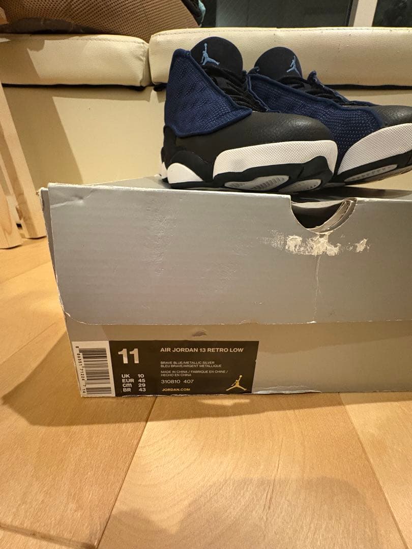 Nike Air Jordan 13 Lowネイビー/ブラック