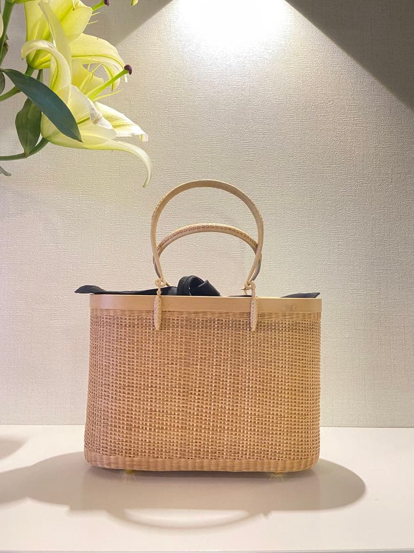 【新品】プラニー　かごバック　タイ王室御用達　プラニー工房　和装　着物　高級　竹