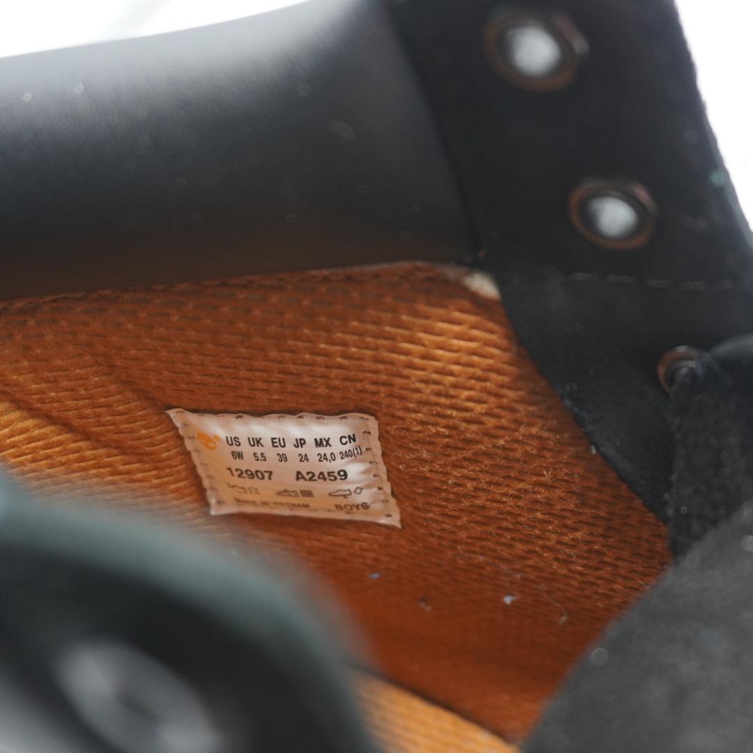 1885　ティンバーランド　6インチプレミアムブーツ　24cm　12907　黒