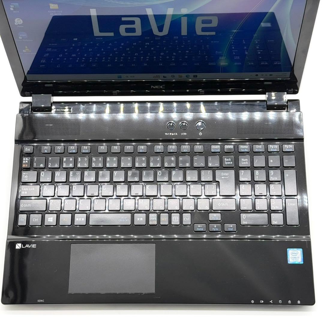 準美品 ノートパソコン 7世代i7 20GB 新品SSD 静音省電力 フルHD