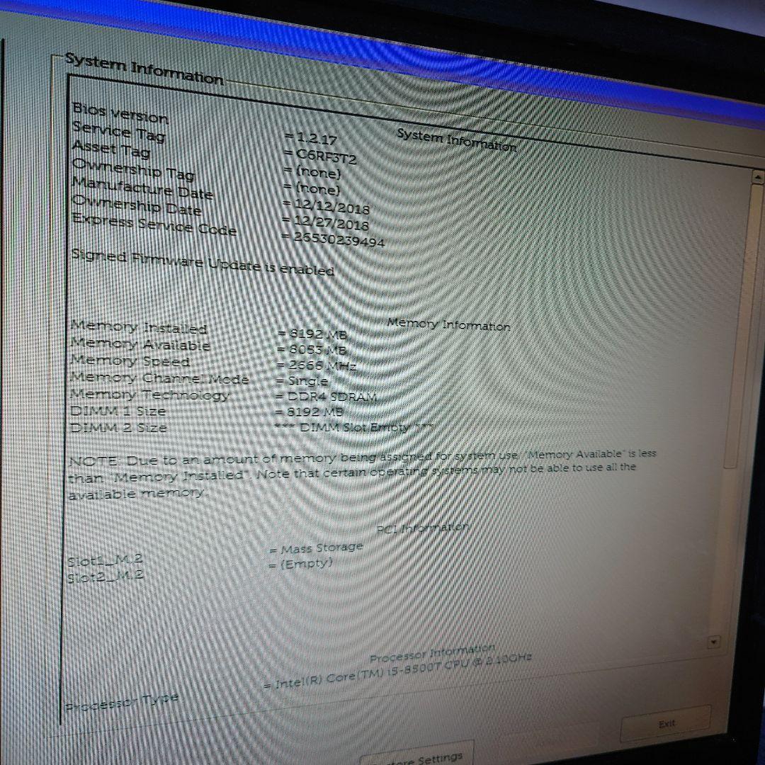 Windowsデスクトップ DELL Optiplex5060DM i5-8500T Win11Pro