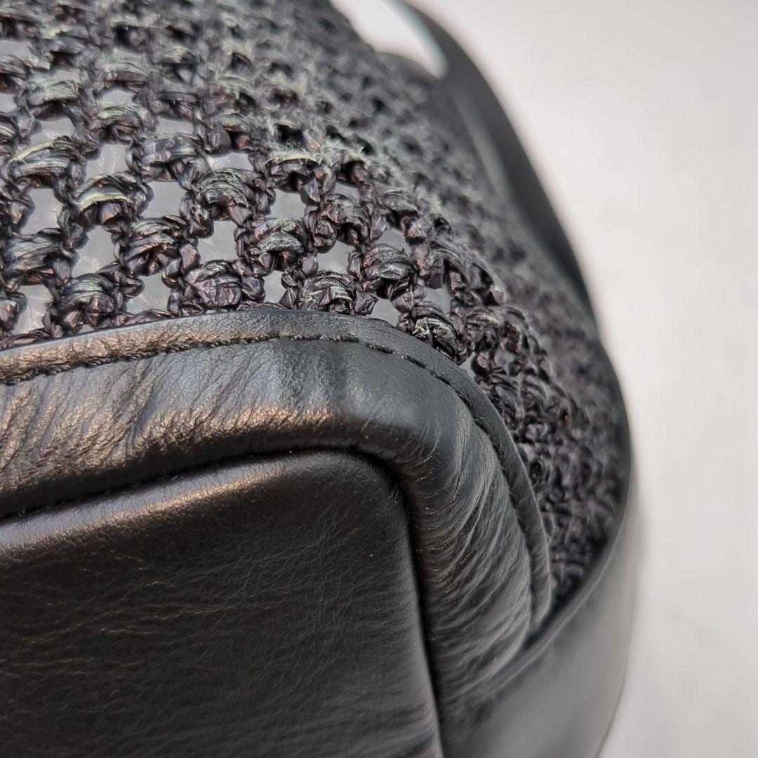 美品 Weekend Max Mara かごバッグ ショルダー バンブー 黒