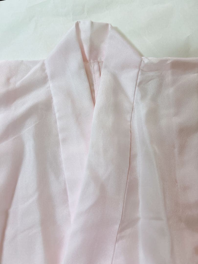 【10日まで値引き中】七五三 3歳着物 被布セット 正絹 手描き ピンク【美品】