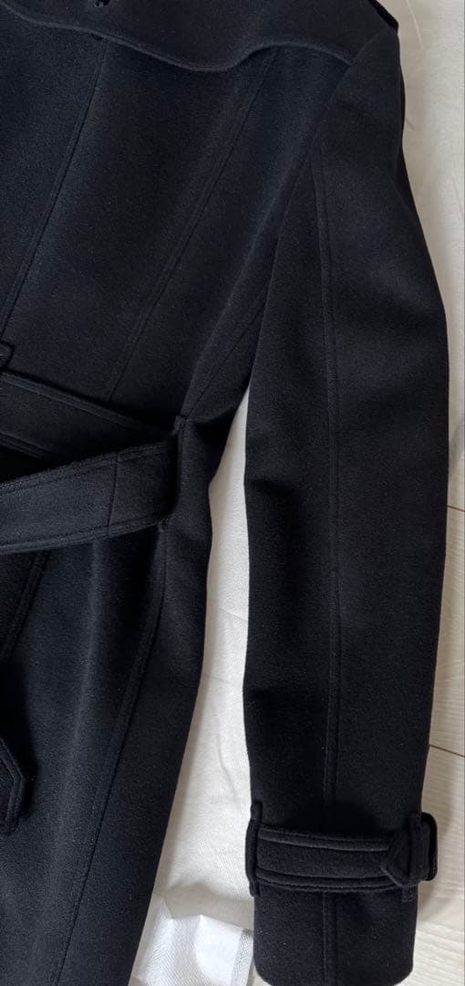 BurberryブラックウールコートXS〜Sサイズ　外での着用は無し