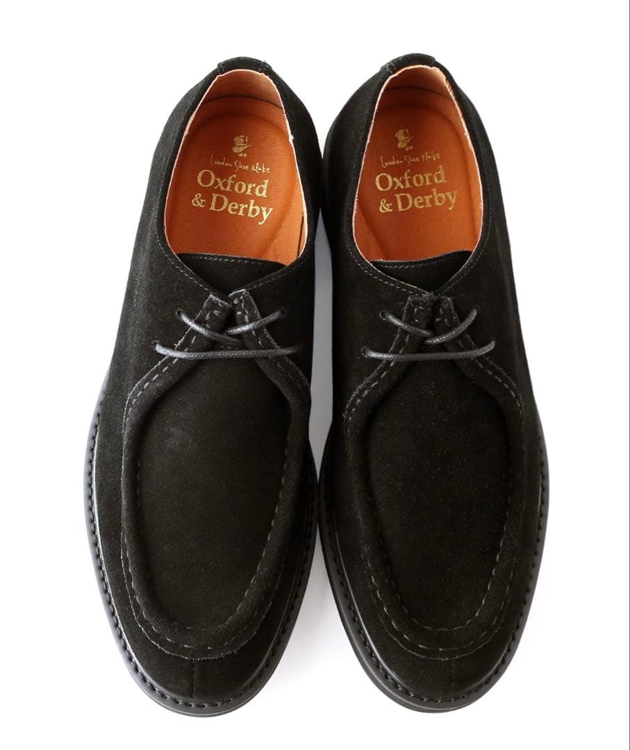 ブラックスエード モカシンシューズ