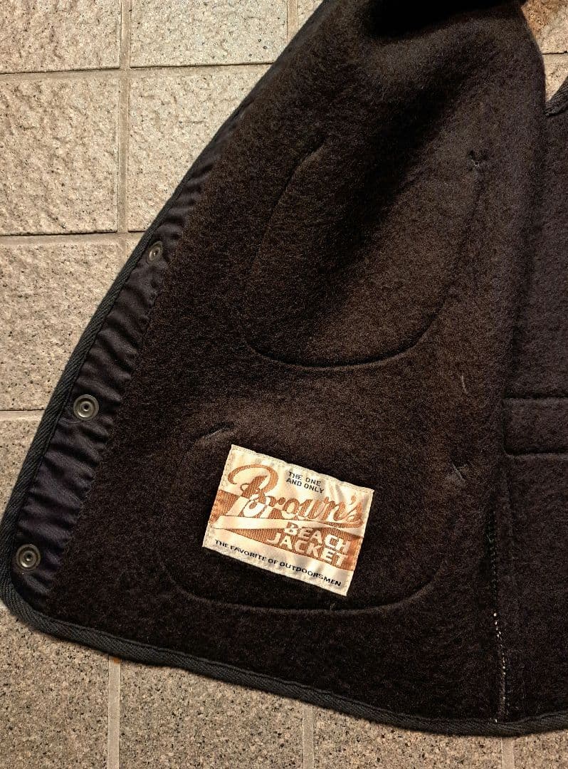 BROWN'S BEACH JACKET ごま塩ベスト size40