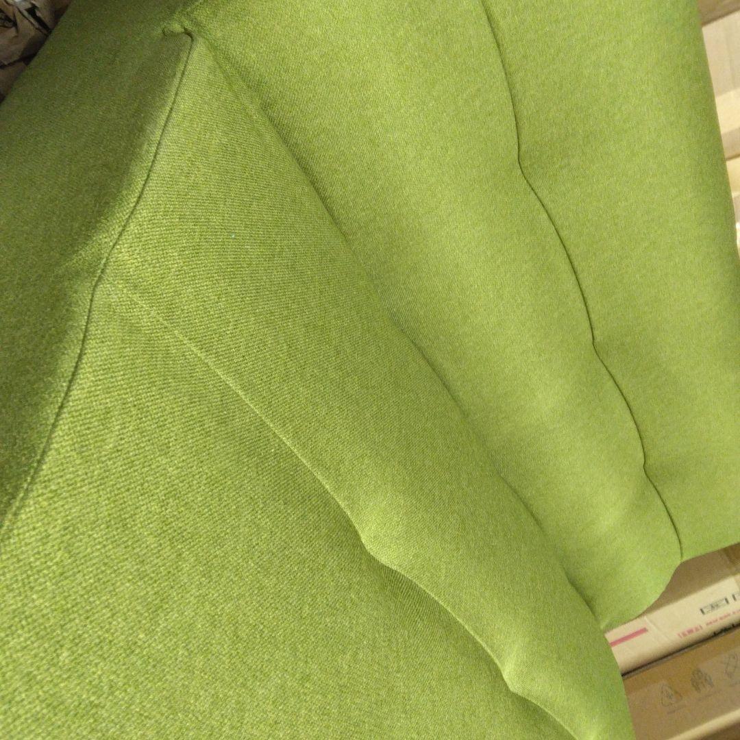 リビングダイニング ソファー 【2人掛け】 幅110cm グリーン ファブリック