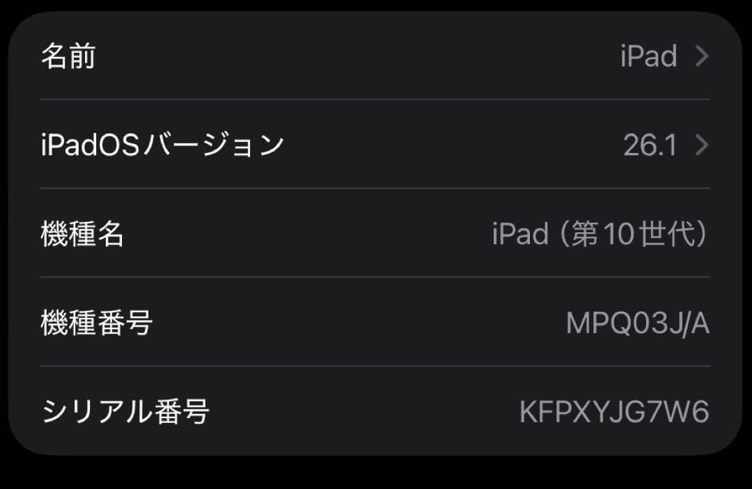 1／4削除予定【美品】iPad 第10世代 (Wi-Fi)本体 シルバー