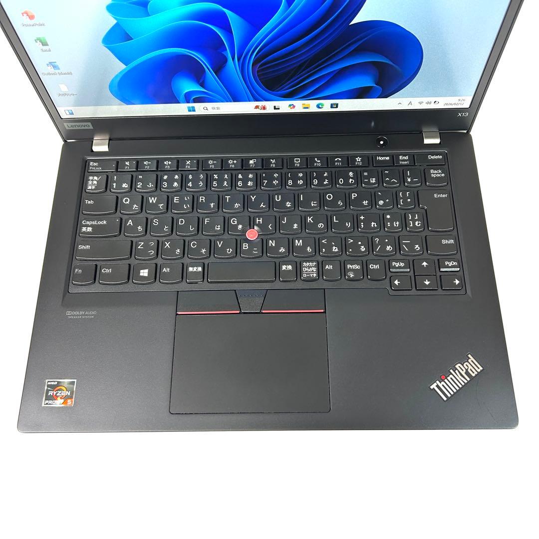 美品 Lenovo ThinkPad X13 Gen1 バッテリー超良好 FHD
