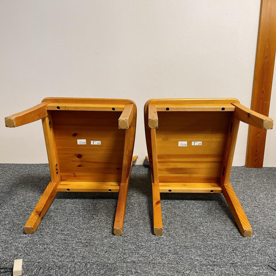 2脚セット IKEA イケア INGOLF インゴルフ チェア パイン材 天然木