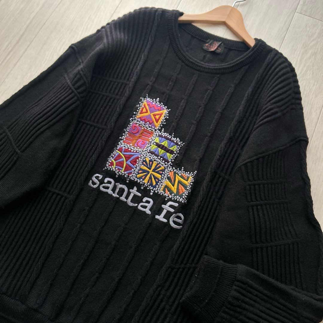 ★スーパーマン★ さん専用santa feサンタフェウール100%3Dニット刺繍