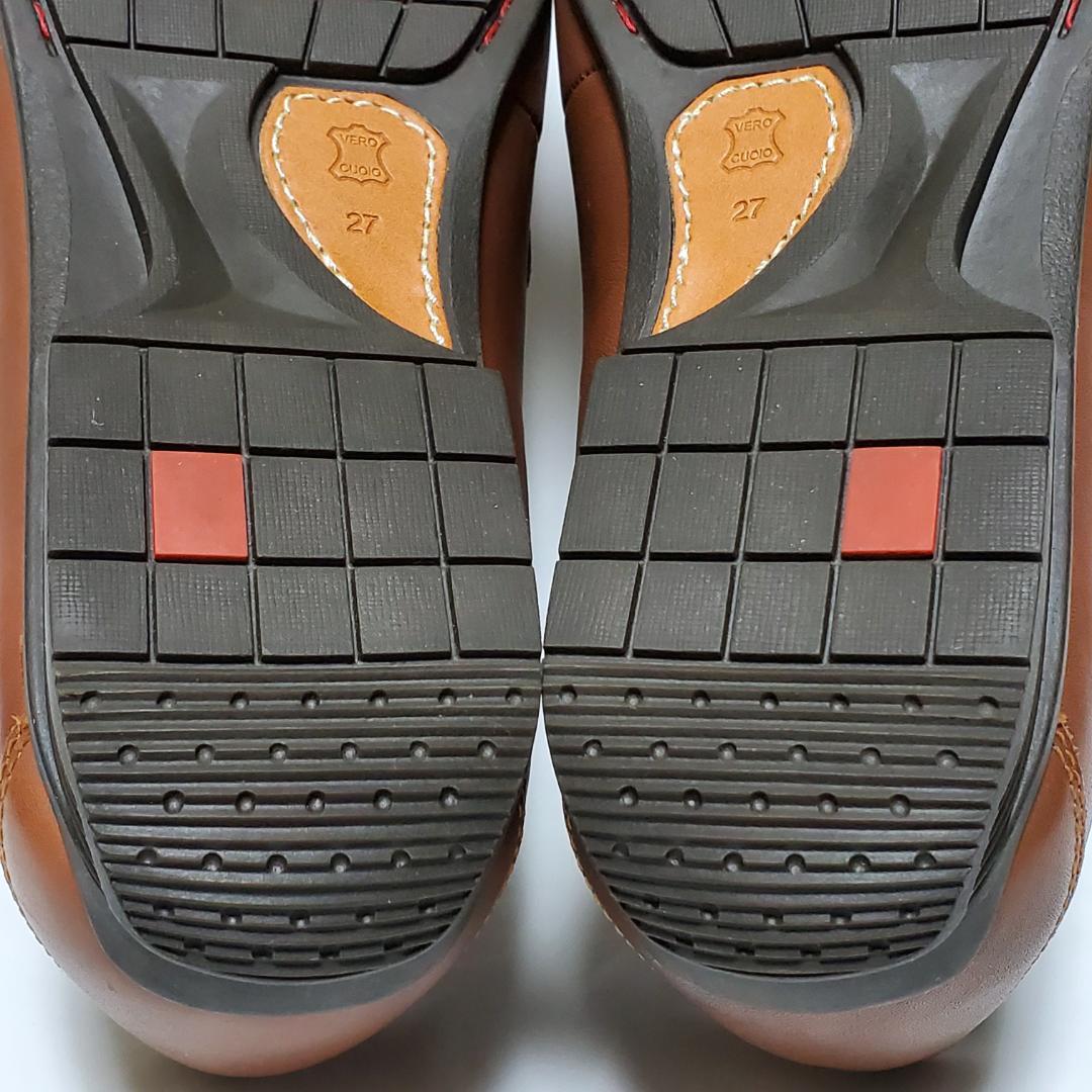 【新品未使用】　リーガル　ドライビングシューズ　スリッポン　本革　ブラウン