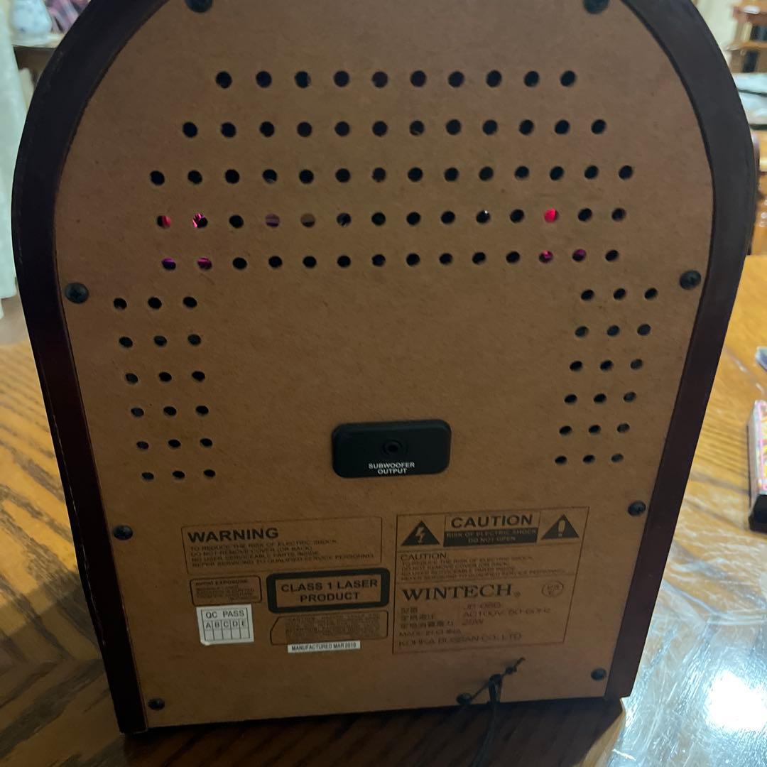 レトロジュークボックスラジオ付き CDプレーヤー （ジャンク）