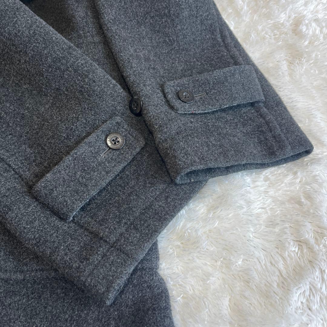 美品　バーバリーブラックレーベル　ダッフルコート　ノバチェック　ベルト　L