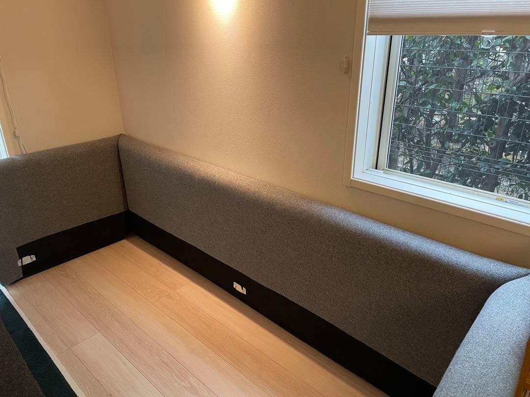 HAY/ヘイ　HACKNEY/ハックニー　3人掛けソファ　グレー系　ファブリック