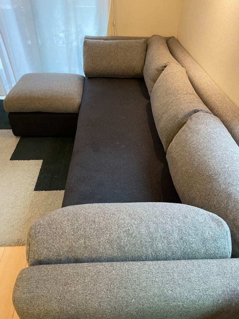 HAY/ヘイ　HACKNEY/ハックニー　3人掛けソファ　グレー系　ファブリック