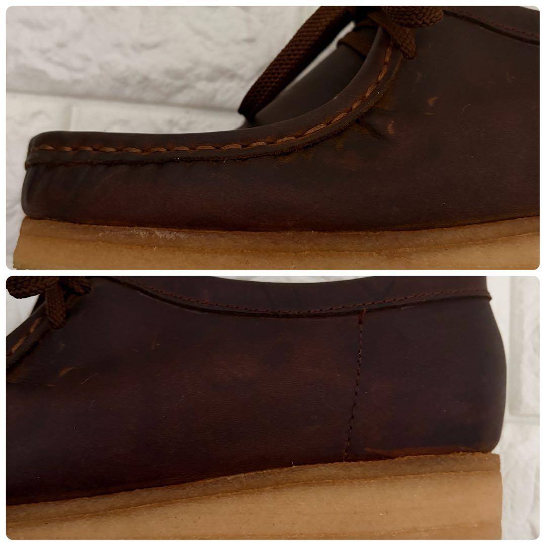 メンテナンス済み Clarks ワラビー オールレザー 26cm
