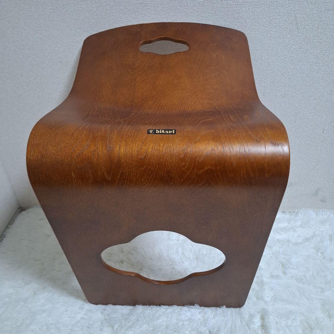 【美品】光製作所 木製座椅子 曲げ座椅子 和座椅子 旅館椅子 6脚セット