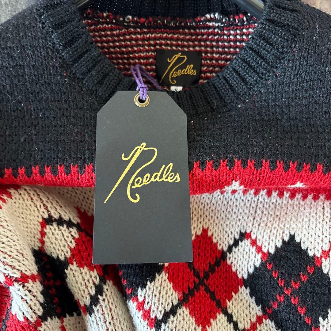 【新品未使用】Needles アーガイル柄ニットセーター S