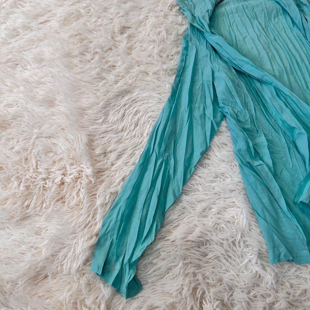 極美品　PLEATSPLEASEブラウス 羽織 カーディガン　長袖シャツ L相当