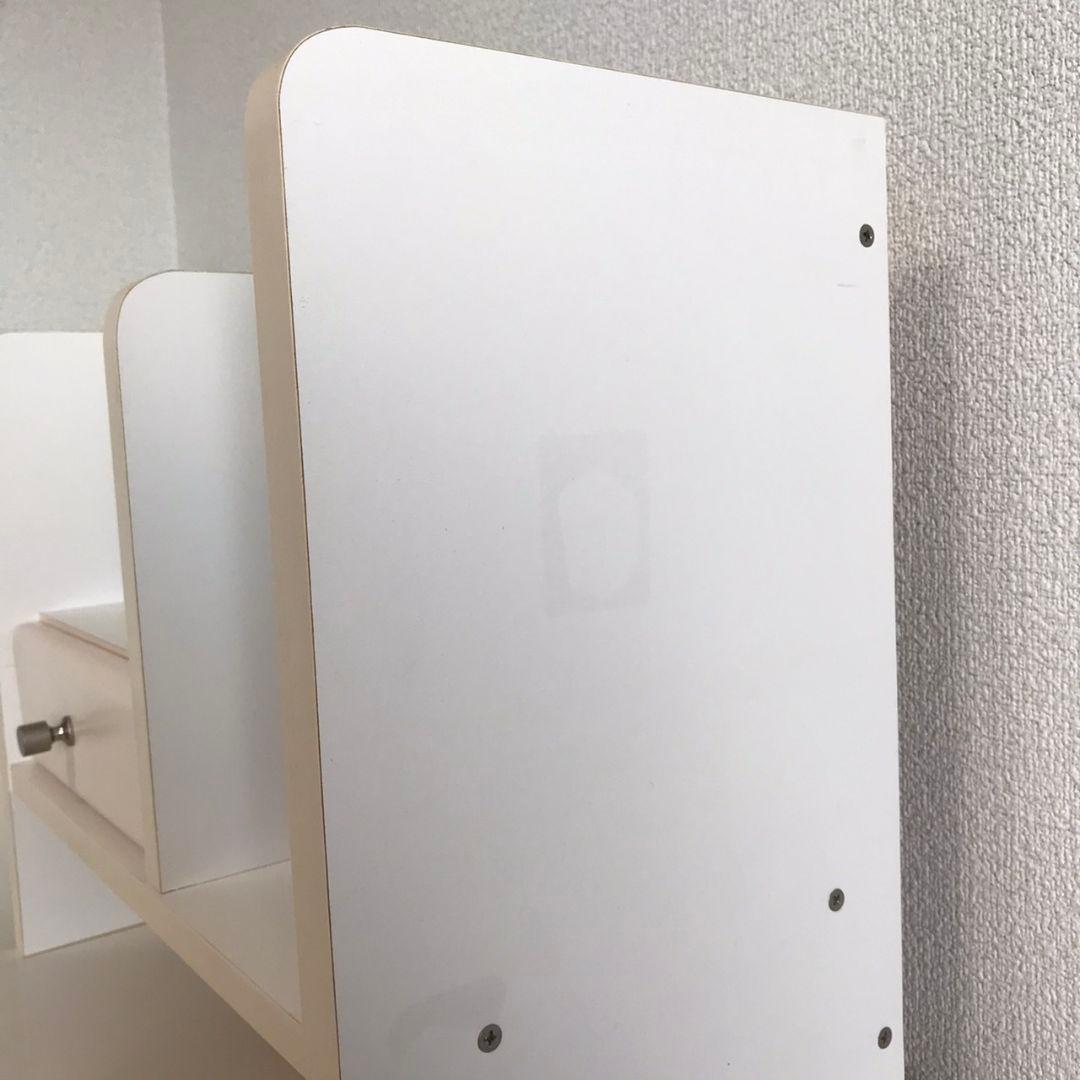 学習机 鏡面 ホワイト&薄ピンク 姫系 ①