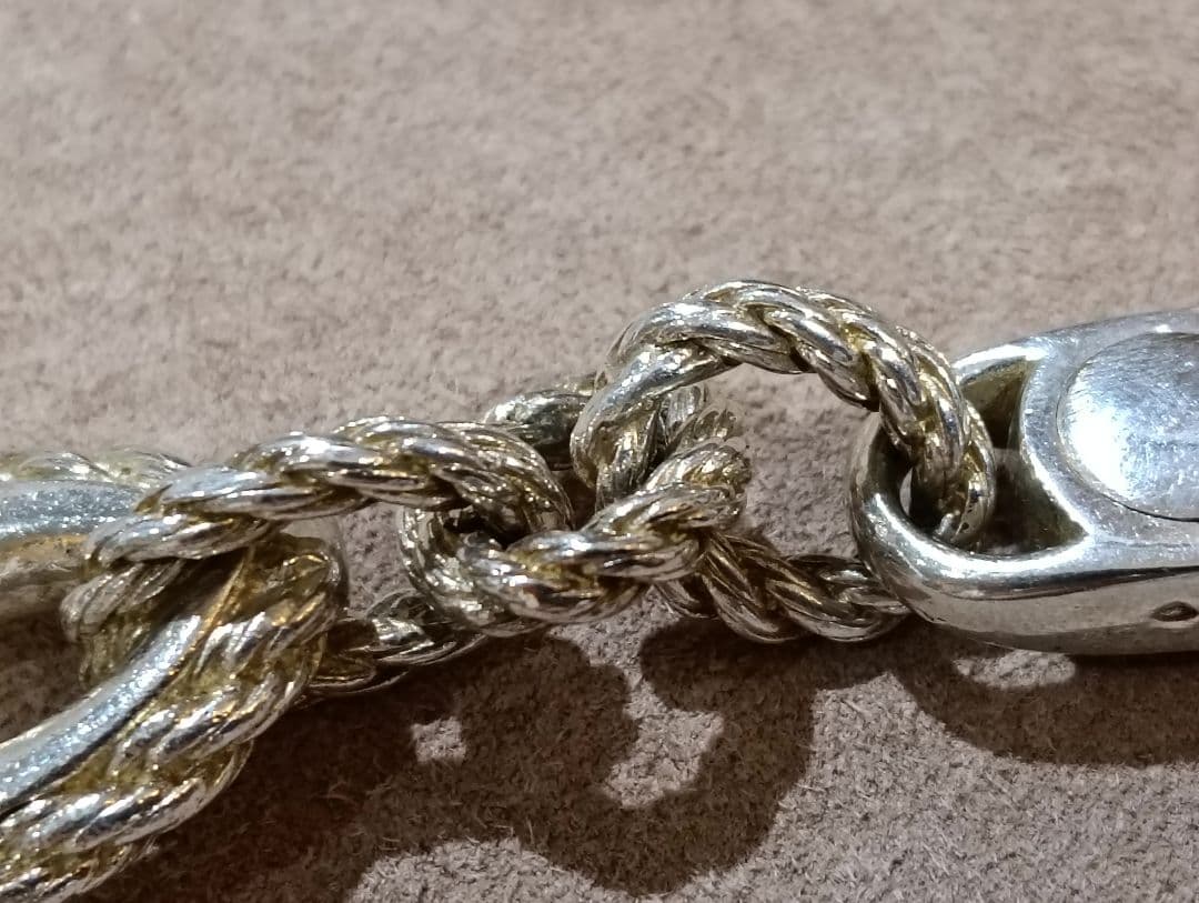 L*A様 エルメス　キーホルダー　キーリング　カドリーユ　シルバー　ビンテージ