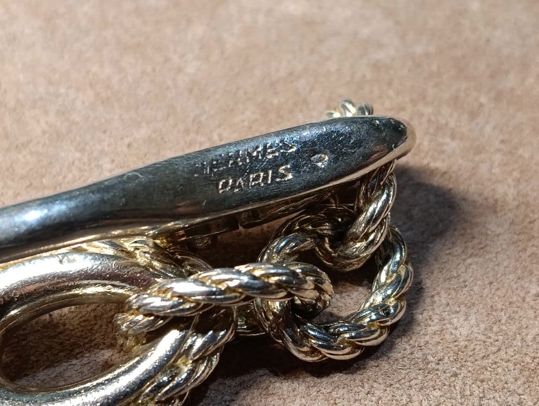 L*A様 エルメス　キーホルダー　キーリング　カドリーユ　シルバー　ビンテージ