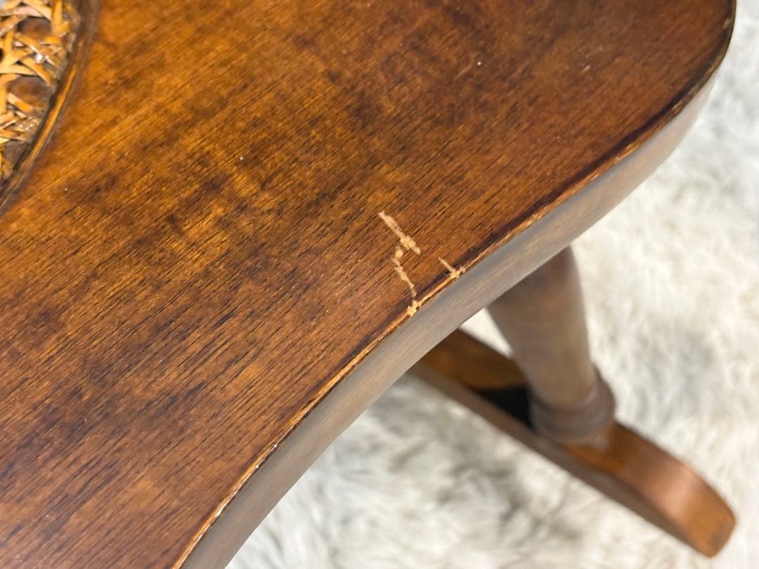 超希少　ウルフロッキングチェア　無垢材　クラシック　アジアン　木彫り　INR